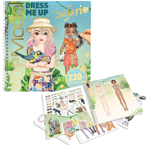 Depesche - topmodel dress me up safari stickerboek