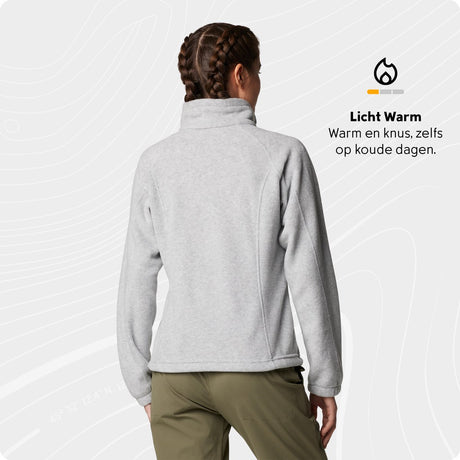 Columbia benton springs - fleece vest dames - extra zacht en warm - grijs - maat s