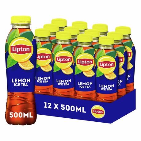 Lipton ice tea lemon koolzuurvrij pet (12x 50cl)