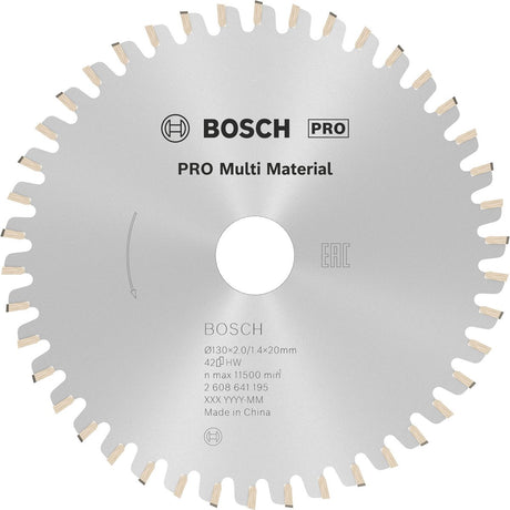 Bosch - cirkelzaagblad multi material 130 x 20 16 x 2,0 mm, 42