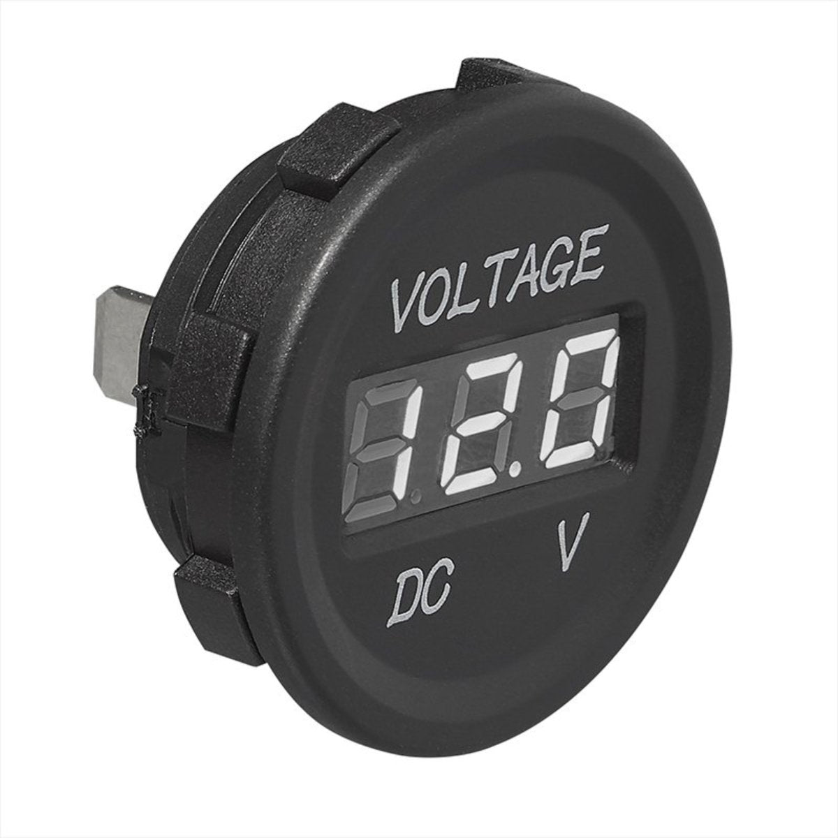 Proplus digitale inbouw voltmeter 6-30v – voor 12v en 24v installaties – geschikt voor inbouwframe 450448 – zwart