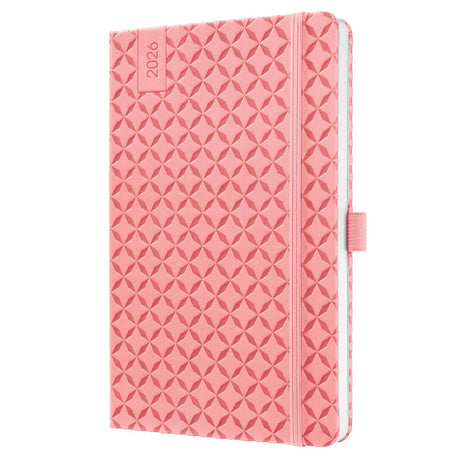 Sigel weekagenda flair 2026 formaat a5 rose pink hardcover