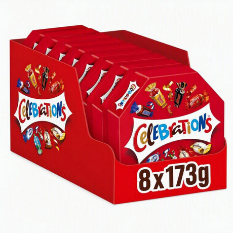 Celebrations chocolade snoep mix - cadeau - uitdeelverpakking - 8x173g