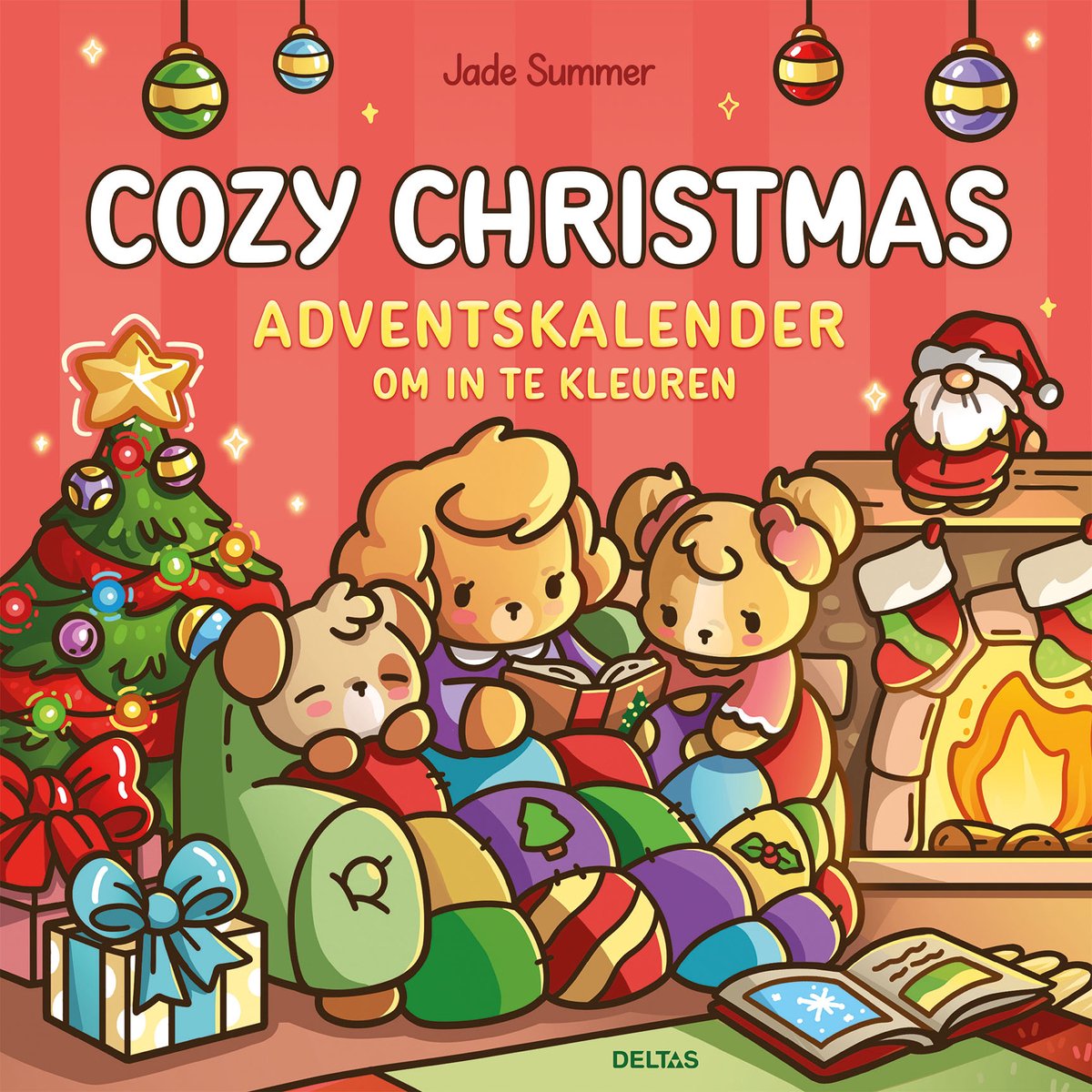 Cozy christmas adventskalender om in te kleuren