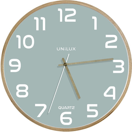 Unilux baltic klok hout blauw