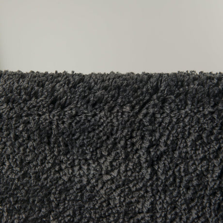 Sealskin angora - badmat 60x60 cm - polyester - donkergrijs