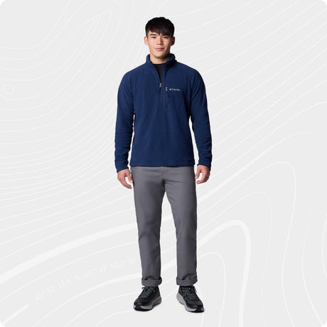 Columbia fast trek™ iii half zip fleece men's outdoortrui - collegiate navy - maat xxl