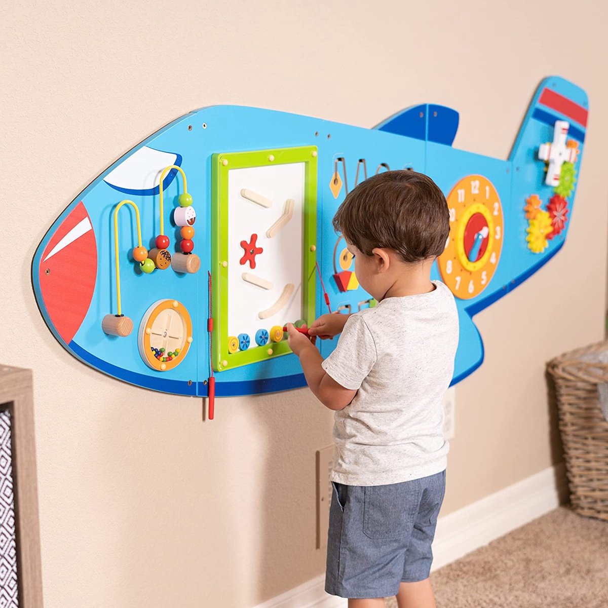 Vigatoys viga toys® vliegtuig wandspel - toys