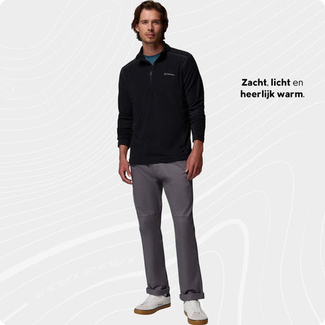 Columbia klamath range™ ii half zip fleecetrui - outdoortrui - fleece trui - heren - maat l - zwart l