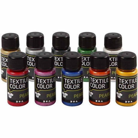 Creativ company textielverf diverse kleuren, 10x50ml.