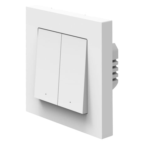 Osram smart+ wifi matter wandschakelaar, 2 kanalen, 16ax, ip20, wit, relaisschakelaar, inbouw, 27 mm