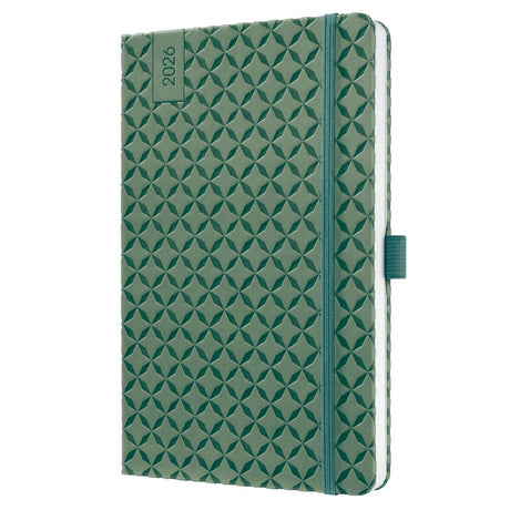 Sigel weekagenda flair 2026 - formaat a5 - natural green - hardcover - si-j6135