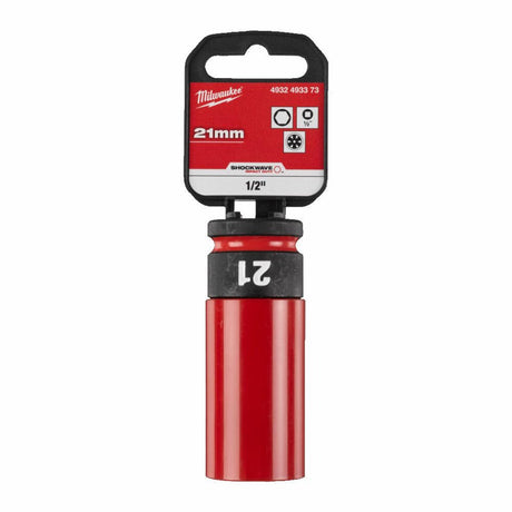 Milwaukee shockwave - auto dopsleutel - 21mm - stalen behuizing
