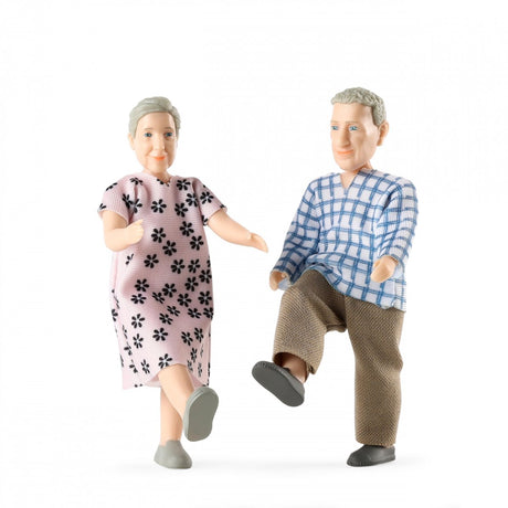 Lundby poppenhuisfiguren opa oma charlie poppenhuis speelgoed.