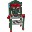 Klein toys bosch mini multifunctionele speelgoed werkbank – met 79 accessoires – werkblad met leerfunctie – donkergroen