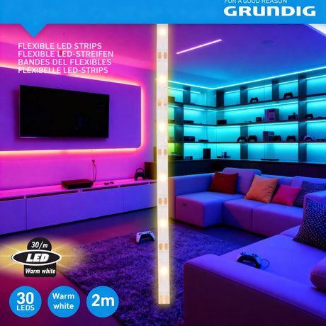 Grundig led strip 2m 30led m ip20 b o