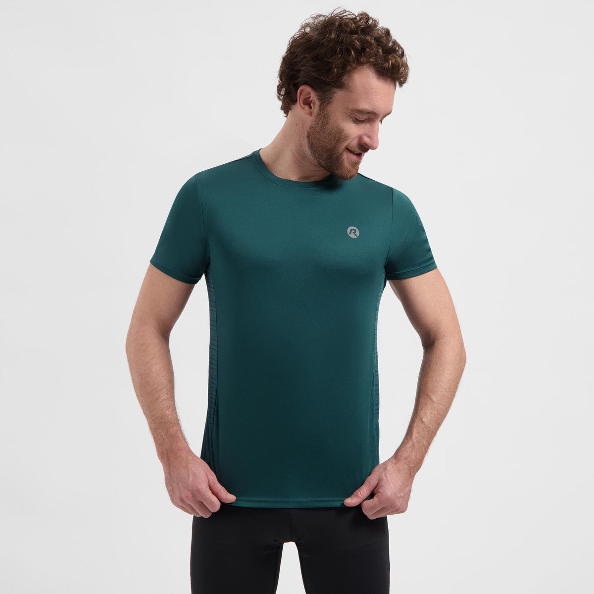 Rogelli core hardloopshirt heren - korte mouwen - teal - m