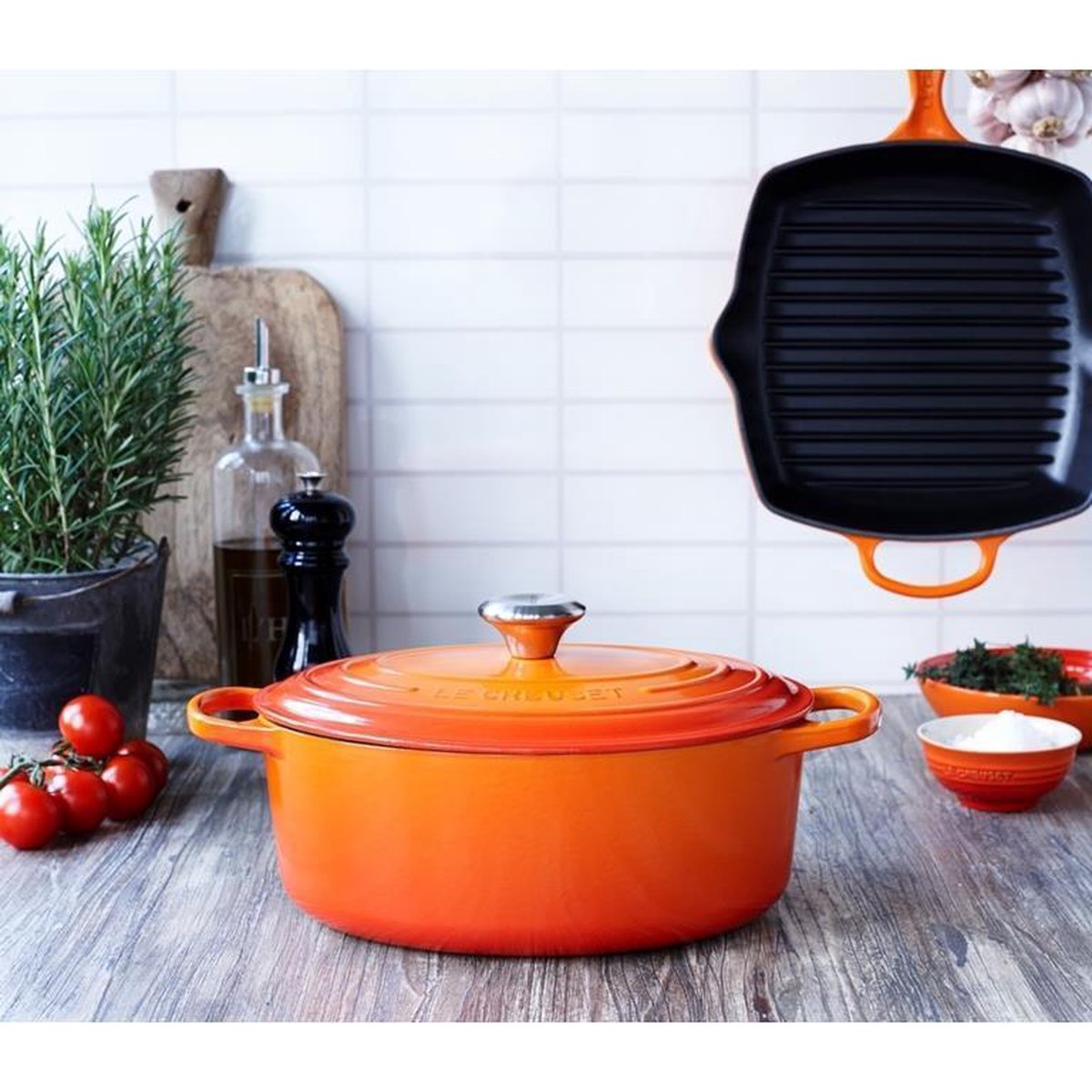 Le creuset braadpan signature - ovaal - oranjerood - ø 31 cm 6,3l - geëmailleerd gietijzer - perfect voor stoofschotels, braadgerechten en grote porties