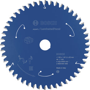 Bosch 2608644549 cirkelzaagblad accu expert - 165 x 20 x 48t - gemelamineerde plaat - carbide