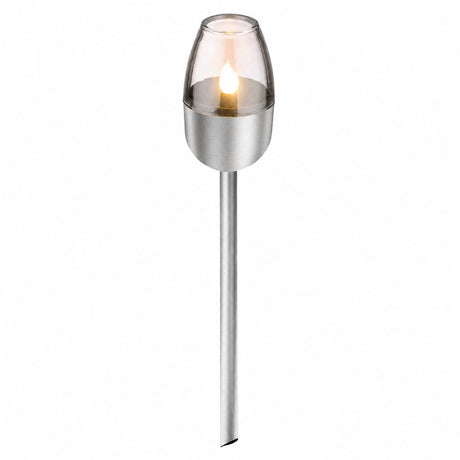 Grundig solar tuinverlichting op zonne-energie – tuinlamp met vlameffect – buitenverlichting ip44 – 6-8 uur brandduur – ø6 x 38,5 cm
