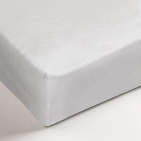 Ambiante molton hoeslaken - tweepersoons - 90 100x200 210 cm - wit