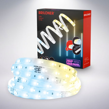 Briloner pimp your panel - led strip uitbreidingsset 2,6m - 8021294 - cct uitbreidingsset - pimp your panel - inkortbaar - zelfklevend - verlengbaar - 262,5 x 1 cm