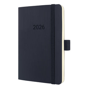 Sigel weekagenda 2026 conceptum formaat a6 met extra notitiepagina's zwart softcover