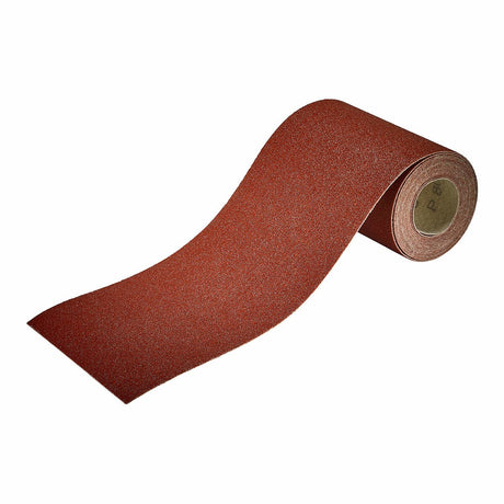 Wolfcraft - schuurpapier korrel 80 - rol voor hout metaal - 4 m × 115 mm - vlakschuurmachine - 1740000