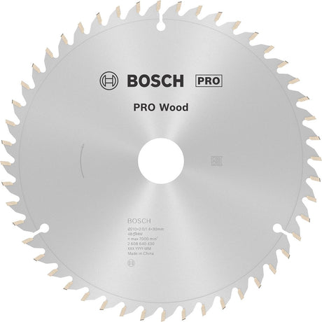Bosch cirkelzaagblad optiline wood 210 x 30 x 2,0 mm - 48 tanden