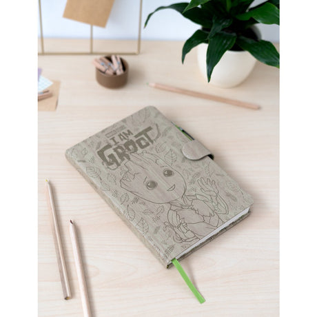 Grupo erik marvel guardians of the galaxy - groot a5 premium with projector pen notitieboek - multicolours