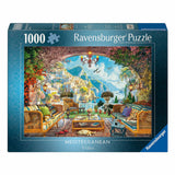 Ravensburger puzzel mediterranean terrace view - legpuzzel - stukjes