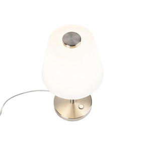 Trio emerald - tafellamp - nikkel mat - incl. 1x smd 4,5 w - 4-stappen touch