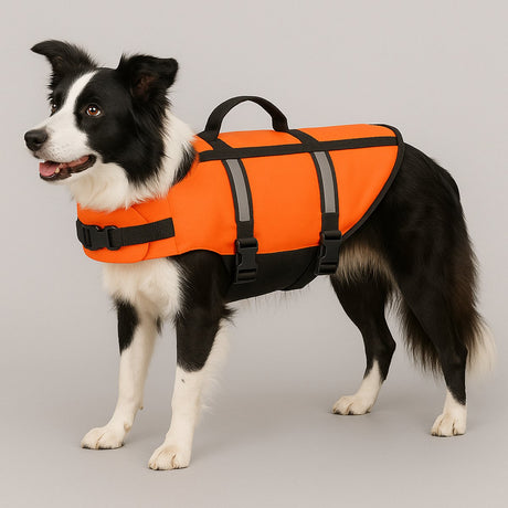 Flamingo hondenzwemvest – reddingsvest hond – honden zwemvest l – zwemvest marinus – fluo oranje l