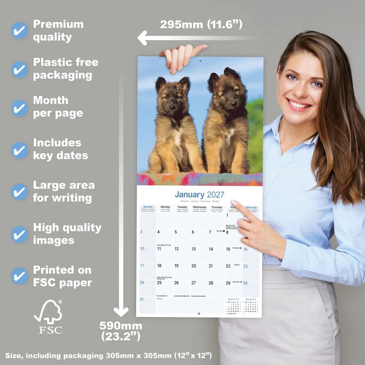 Avonside belgische herder kalender 2027