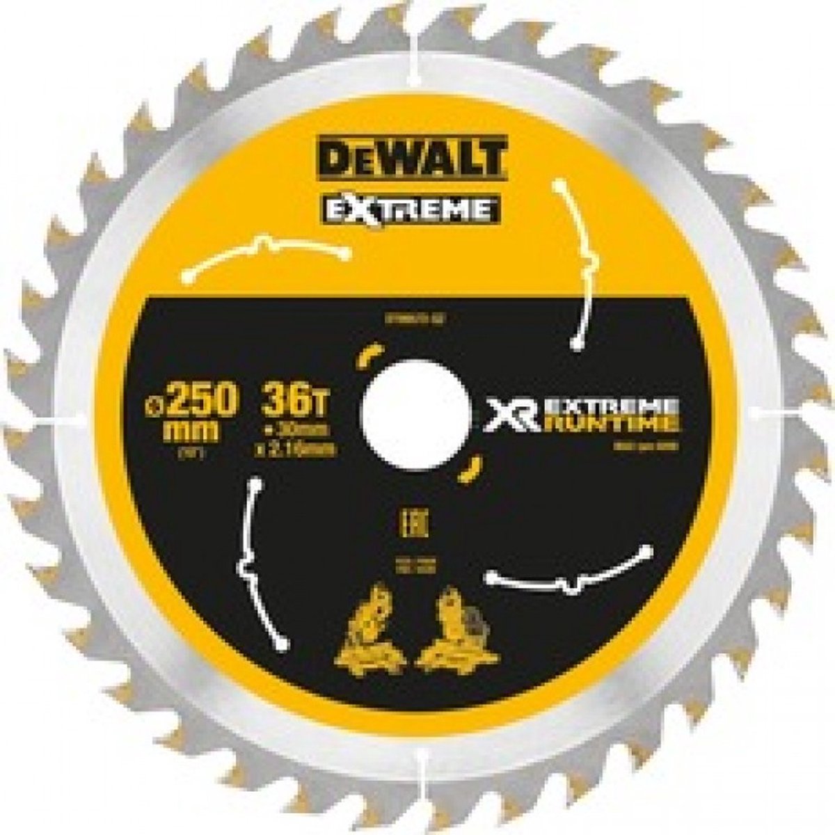 Dewalt black decker de walt cirkelzaagbladen 250mm 30mm 36t csb (prijs per stuk)