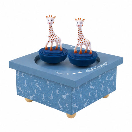 Sophie de giraf muziekdoosje milky way - dansende sophie's - baby muziekdoos - kraamcadeau - babyshower cadeau - vanaf 12 maanden - 11.5x11.5x8.5 cm - blauw