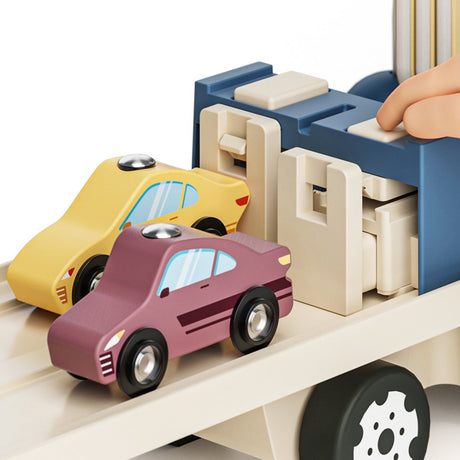 Topbright houten auto transporter racebaan