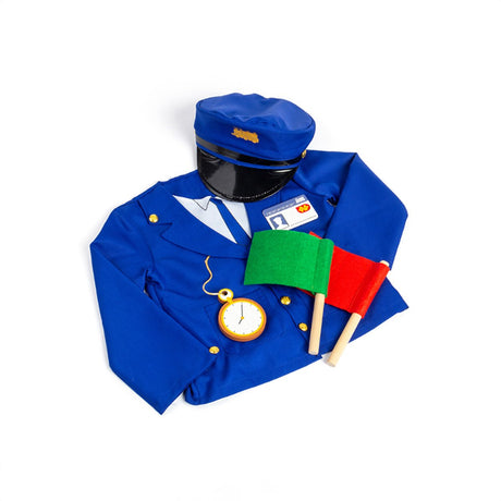 Bigjigs treinmachinist verkleedset met accessoires