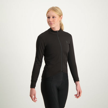 Bbb cycling donna triguard fietsjas dames - drie-seizoenen wielren fietsjack dames - waterafstotend windjack – zwart – maat xl - bbw-453