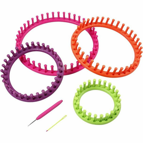 Creativ company knitting loom, d: 12-17-22-27 cm, 1 set