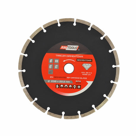 Awtools - diamantzaagblad segment - 400mm - voor droogsnijden