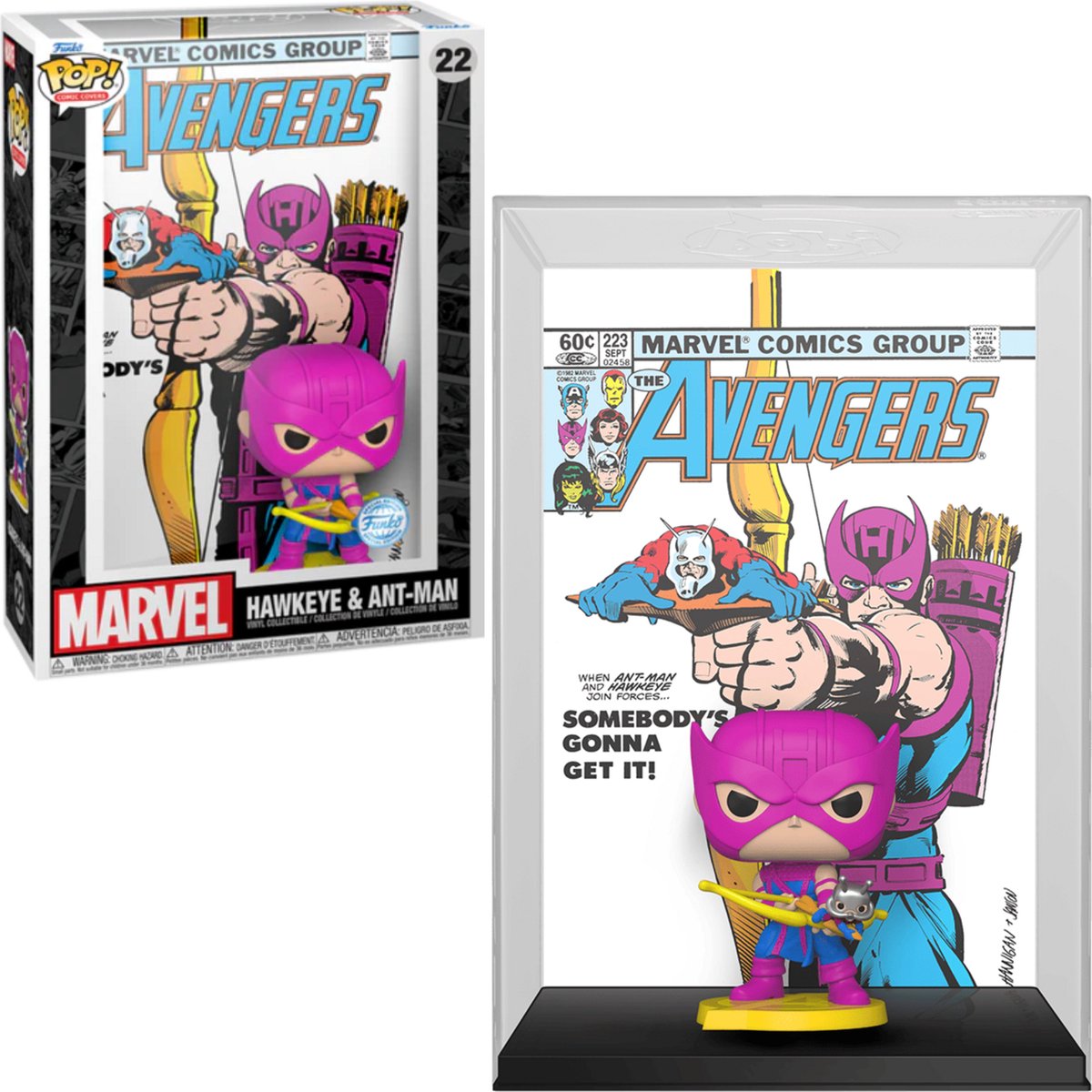 Funko pop comic cover: marvel - avengers hawkeye and ant man (special edition) pop #22