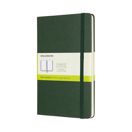 Moleskine classic notitieboek - large - hardcover - blanco - mirte groen