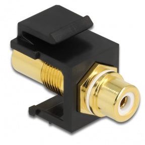 Delock tulp keystone module - tulp (v) | audio links (wit) | verguld | zwart
