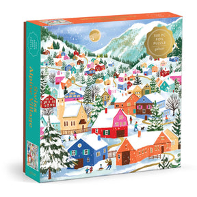 Swiss alpine village 500 piece foil puzzle