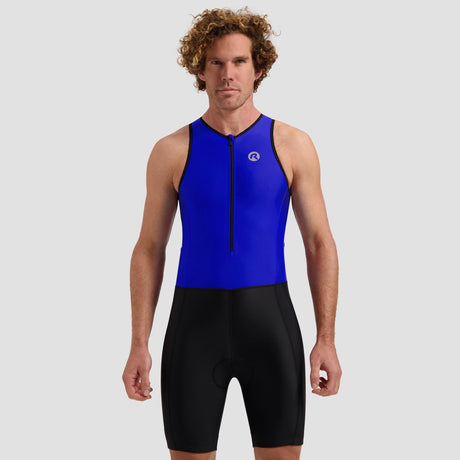Rogelli florida dames en heren trisuit - mouwloos - zwart blauw