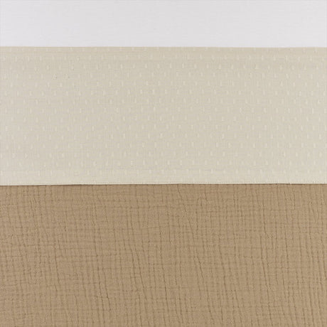 Meyco baby plume ledikant laken - soft sand - 100x150cm - 0.3 tog
