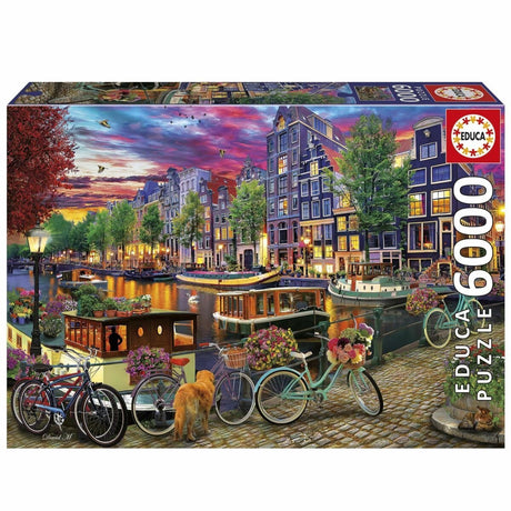 Educa - puzzel 6000 stukjes - fietsen in amsterdam