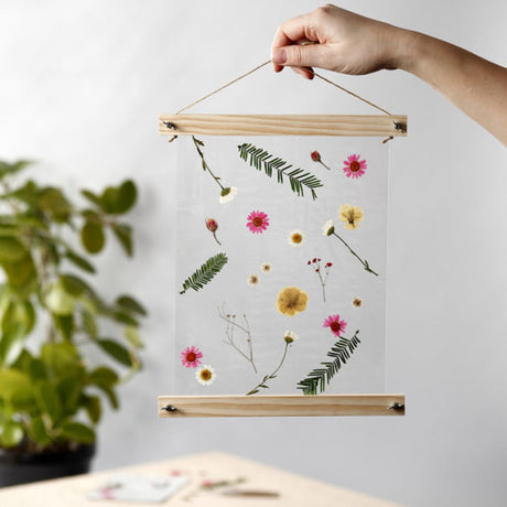 Creativ company gedroogde bloemen en bladeren, 19 div, lichtrood