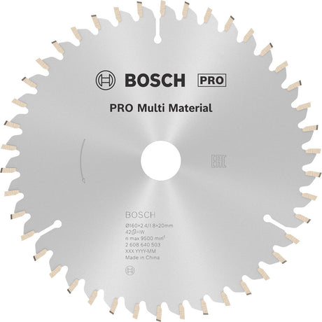 Bosch cirkzb multi 160x20 16x2,4 42t tr-f